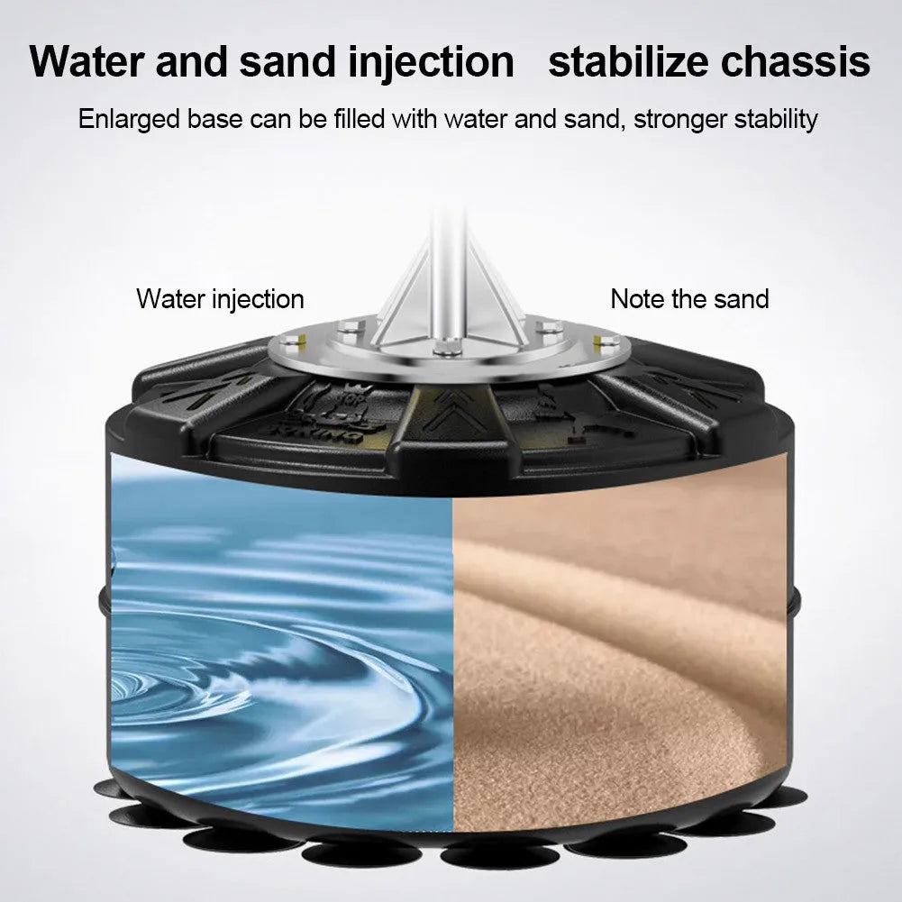 Black small boxing ball reaction trainer with 360° flexible reflex bar and 8 suction cup base on a tiled floor