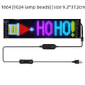 Flexible full-colour LED soft screen with Bluetooth app control, 120x985mm display area, and USB power