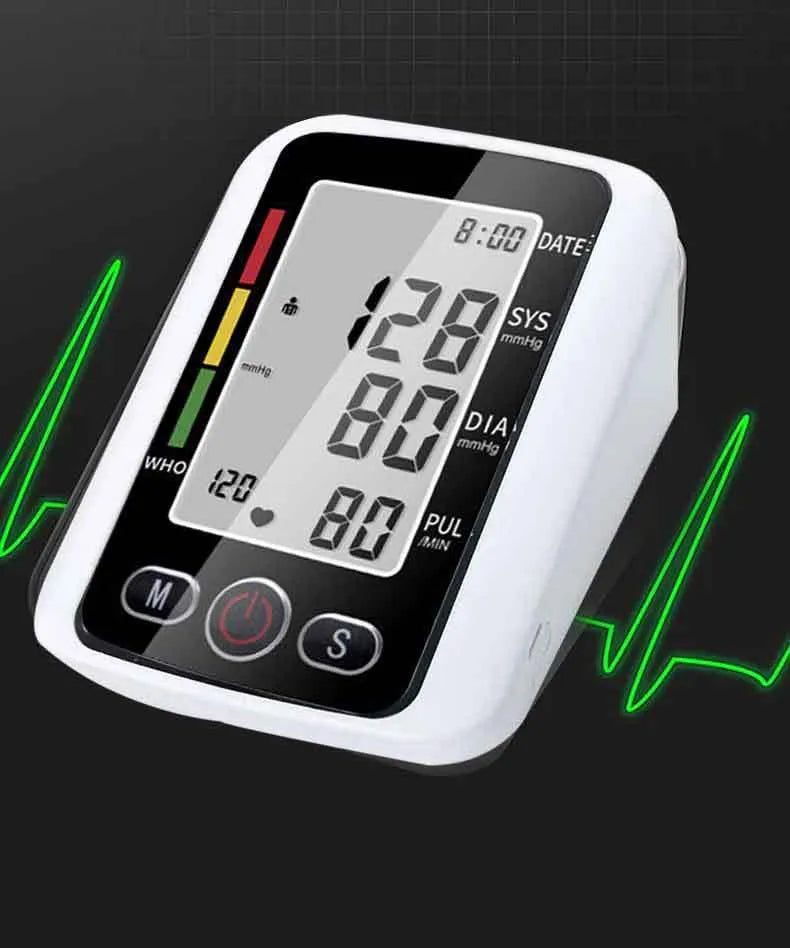 ARM automatic electronic blood pressure monitor with large screen and arm cuff