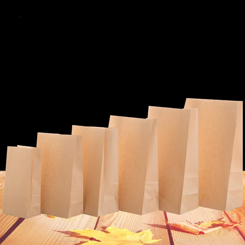 Yellow kraft paper aluminium foil inner packaging bag for snack foods with customisable sizing