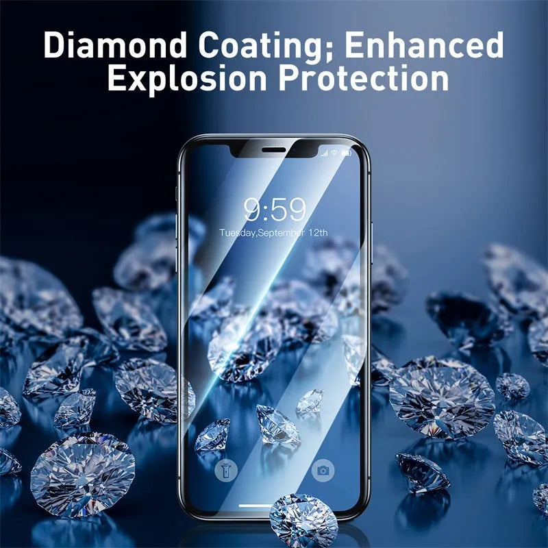 0.23mm curved tempered film for iPhone X XS 11 Pro 5.8in, black glass PET screen protector with applicator