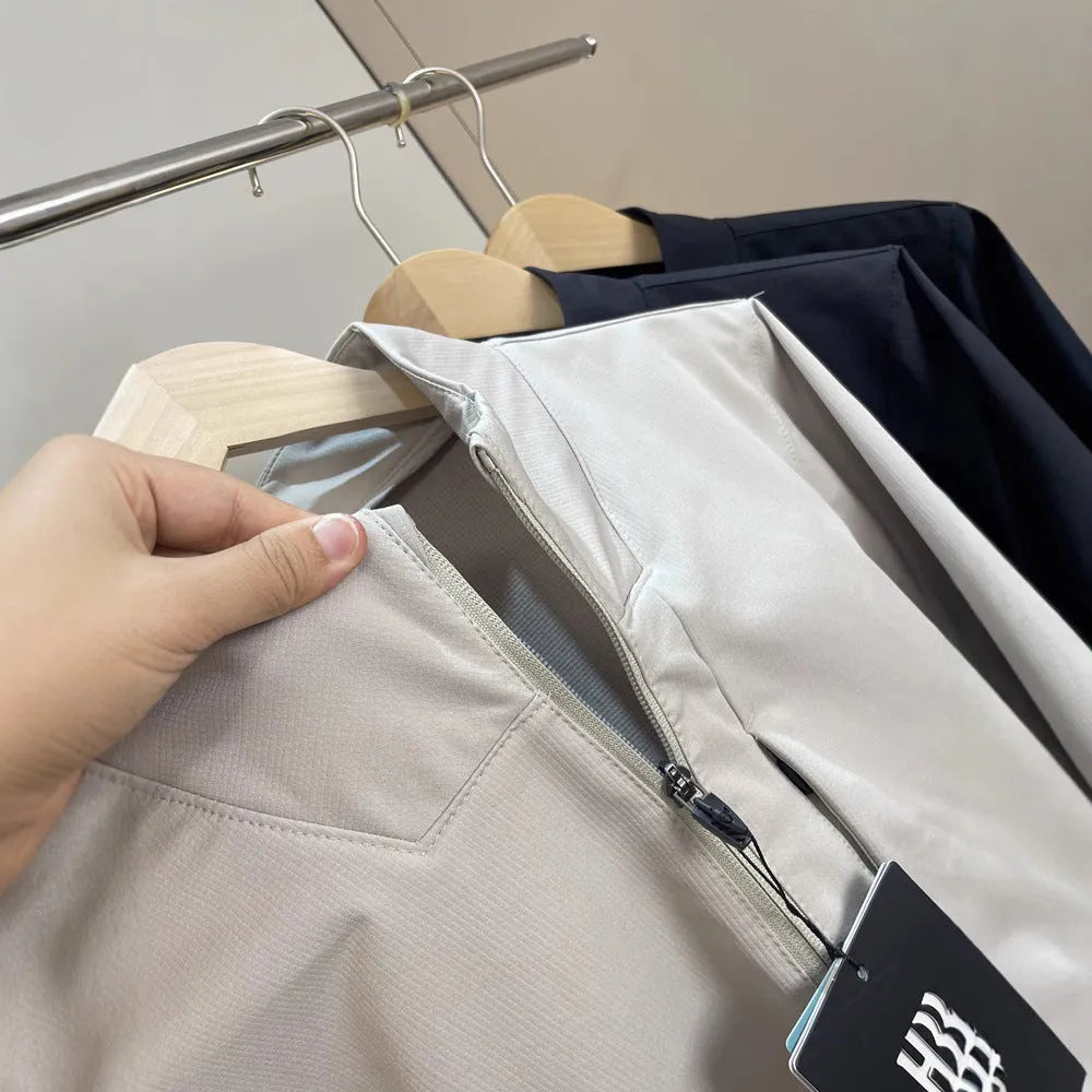 Men's stand collar sports casual jacket in polyester fabric available in multiple sizes and colours