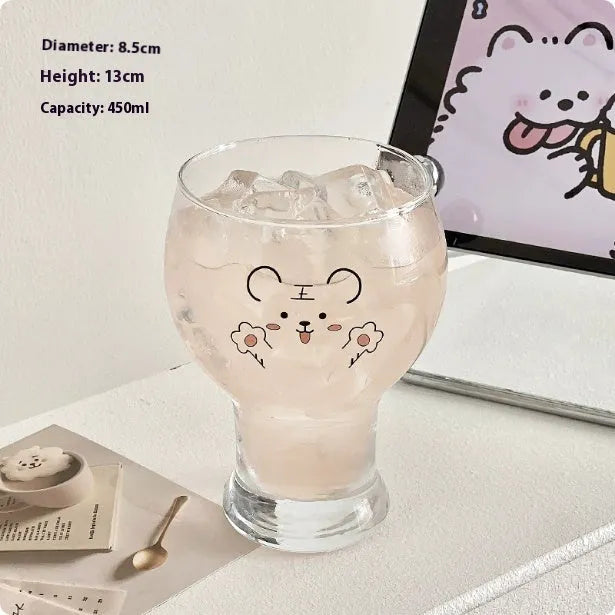 Glass medieval French simplicity goblet in one of six colour styles: bamboo, blue bottom, career, friendship, champagne, or tiger beer design.