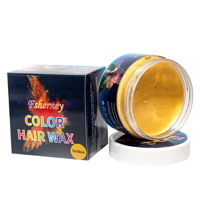 120g tub of hair styling clay for strong hold and temporary colour in nine different shades.