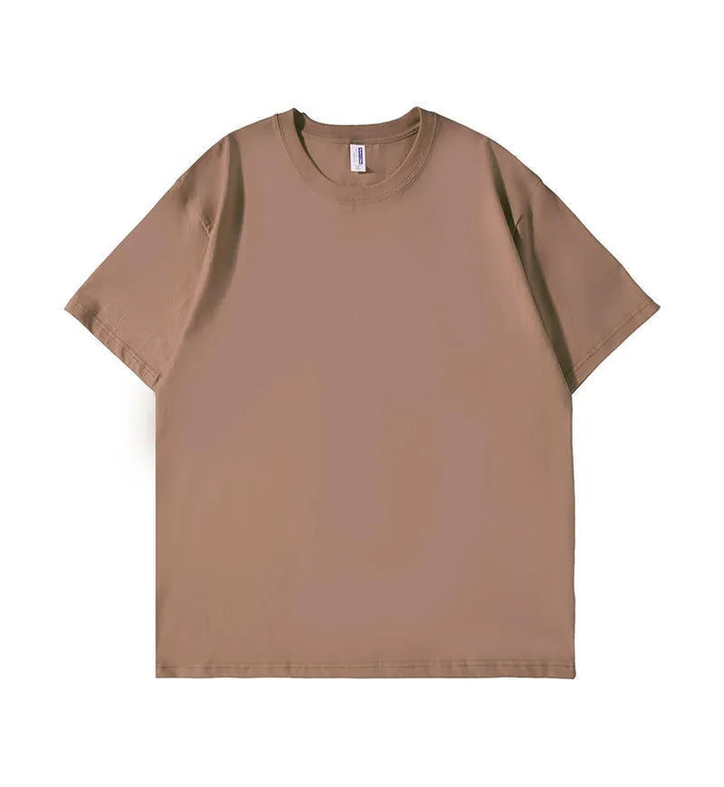 Men's heavyweight 240g cotton loose fit t-shirt in multiple solid colours