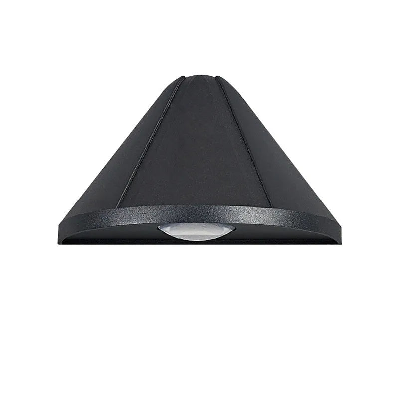 Black Bird's Nest style waterproof LED courtyard lamp with warm white glow.