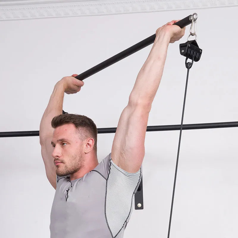 Gym equipment handle accessories with bearing ring mechanism in 980mm and 1000mm lengths