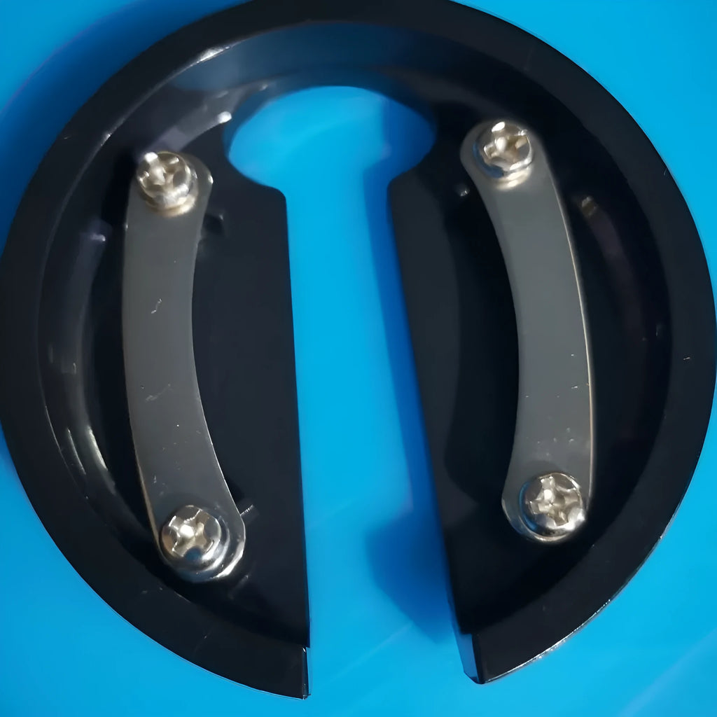 Stainless steel wine bottle opener and foil cutter kitchen tool in silver.