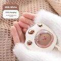 A portable hand warmer power bank with a digital display, shown in one of six available colours.