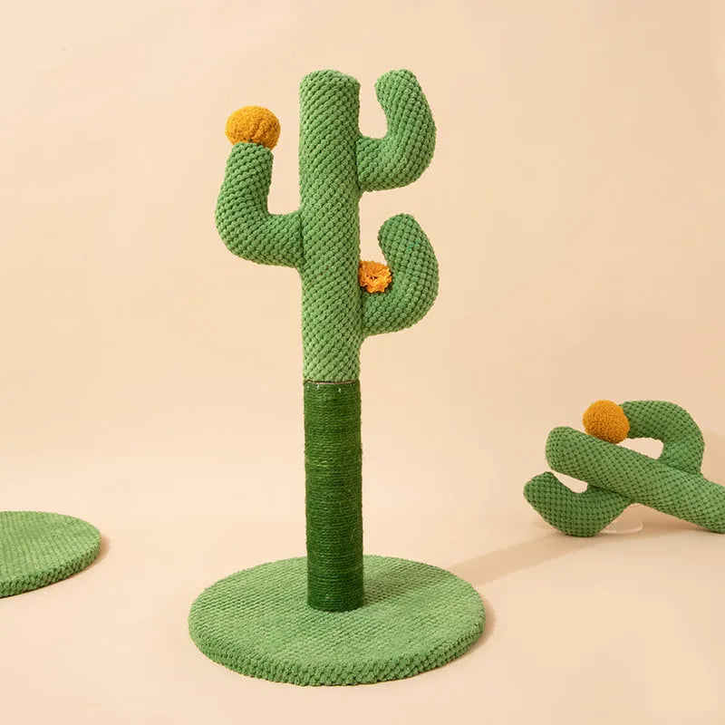 Masson cactus-themed cat scratching pole and climbing frame toy for pets.
