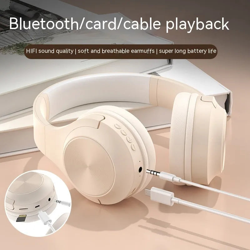 Wireless Bluetooth headset with head-mounted design in Youth Green colour, shown with its charging case.
