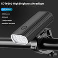 Aluminium alloy bicycle headlight with USB Type-C charging port and quick release mounting bases