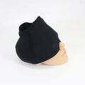 Cold compress hood migraine relief hat, soft gel ice pack eye mask for puffy eyes, black, 360 degree design