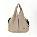 Apricot coloured cloth pet carrier bag for small animal transport