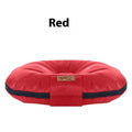 Size S removable cover dog mattress in Oxford cloth, shown in black, grey, red, and brown colour options.
