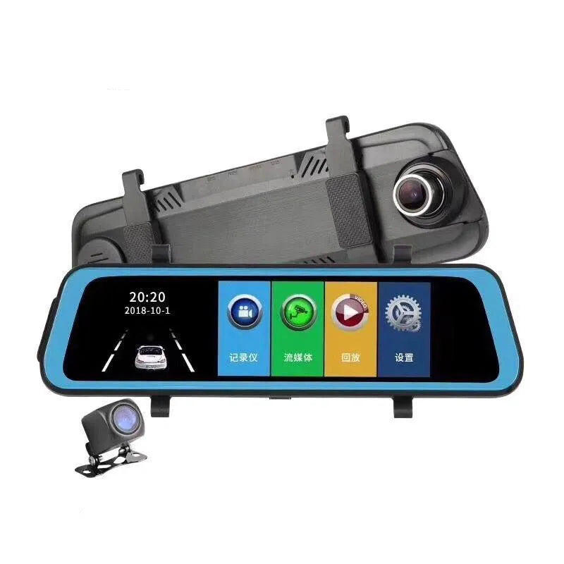 12 inch HD driving recorder with 170 degree lens mounted on car rearview mirror, 12MP pixel dash camera