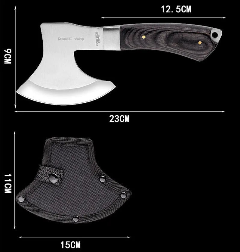 Outdoor Tactics camping logging garden axe stainless steel 57x36x28cm 49HRC model XMF95