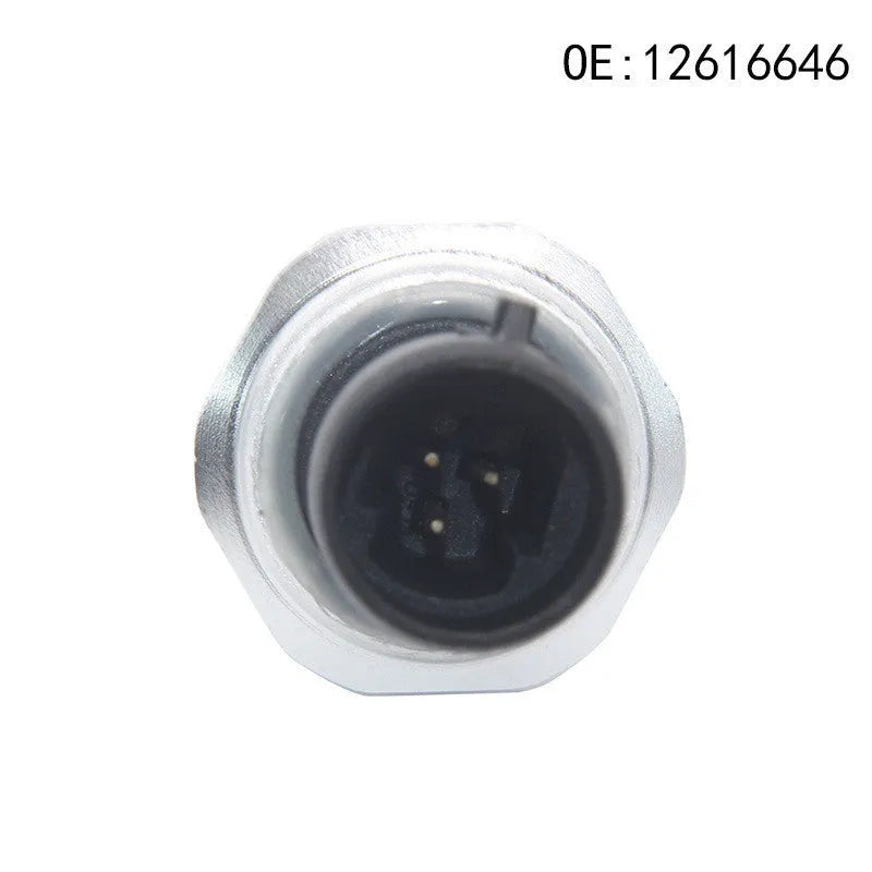Silver metal fuel pressure sensor for GM vehicles compatible with part numbers 12616646, 12677836, D1846A