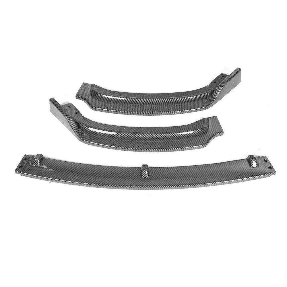 Bright black polypropylene front bumper lip spoiler for BMW F30 F35 3 Series cars
