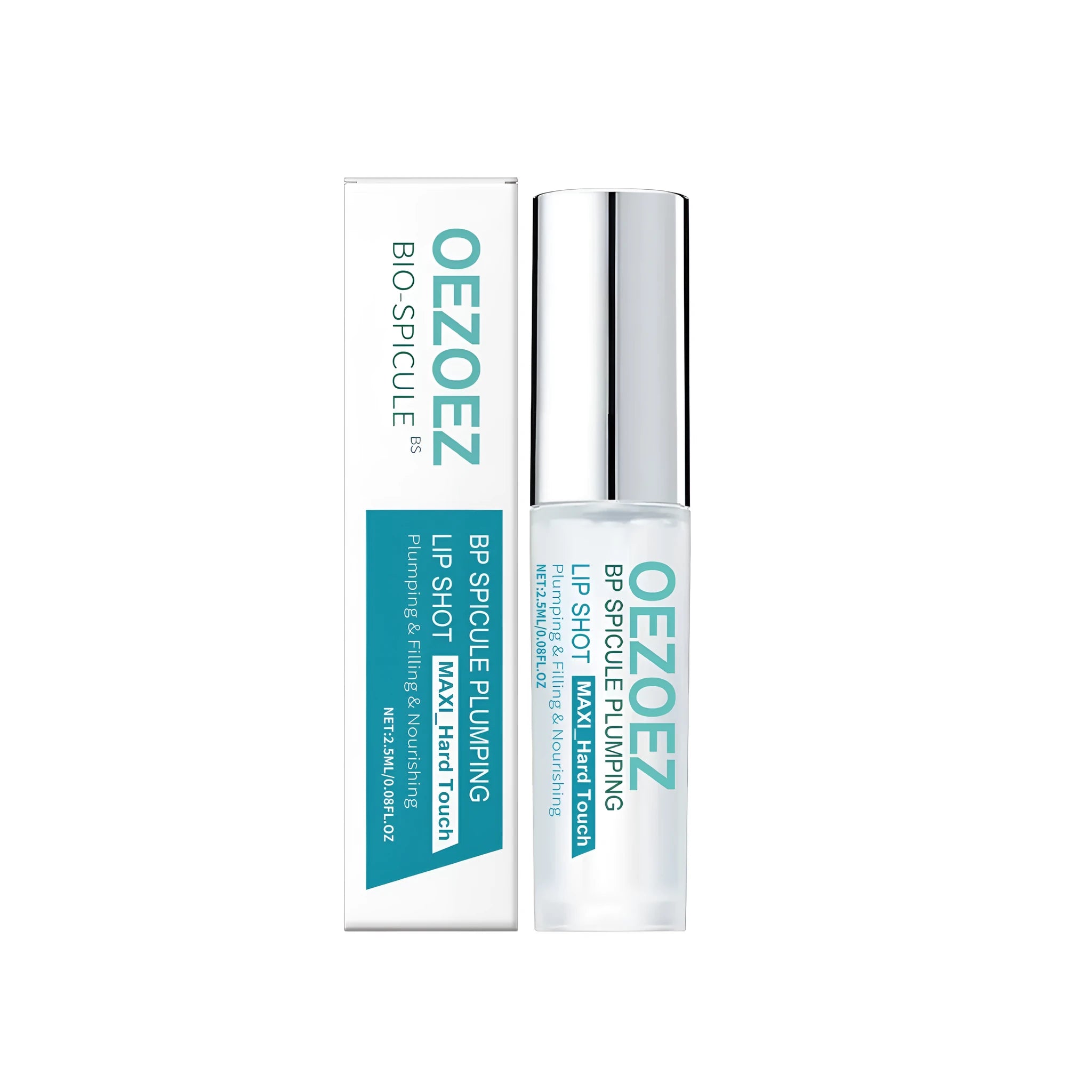 BP Spicule Plumping Lip Shot 2.5ml tube of clear lip treatment oil
