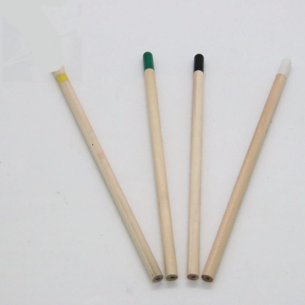 Seed Pencil with coloured degradable capsule tip containing a plant seed, alongside HB refill.