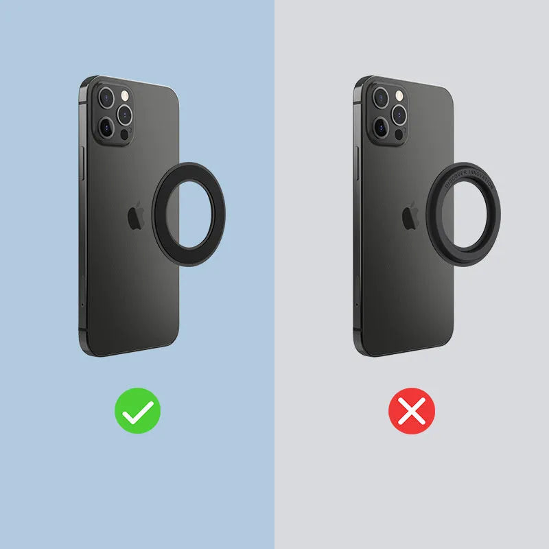 Magnetic ring mobile phone holder lazy bracket, model NKL02, single pack, for Apple Samsung wall or car use, four colours