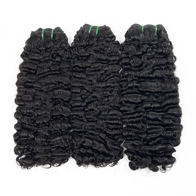 Real human hair front lace wig in Pissy06 colour, showing natural style on a model.