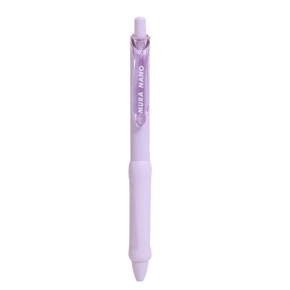 Macaron colour press gel pen with 0.5mm tip in smoked brown, smoked powder, and smoked white options.