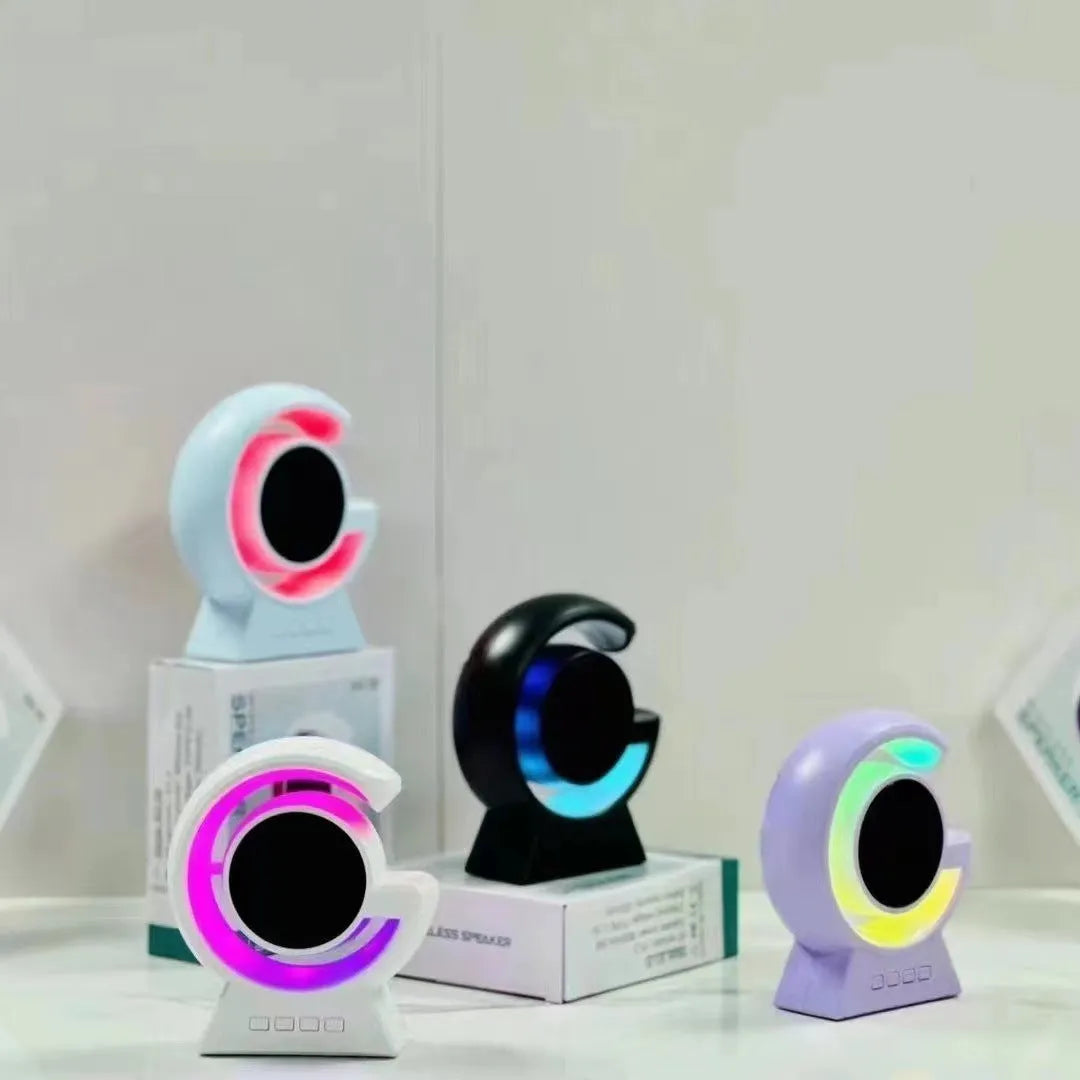 Mini Bluetooth speaker with horse running light and card slot, available in multiple colours