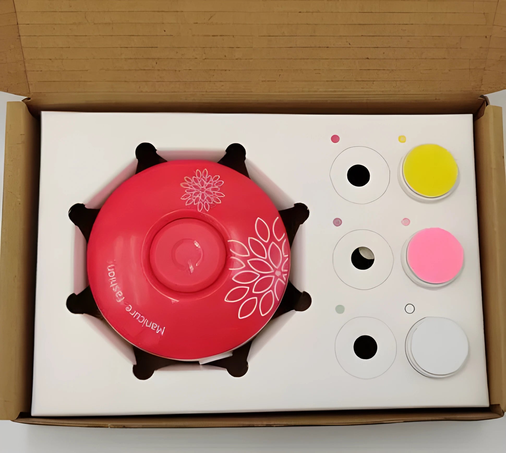 Baby electric nail polisher set with gentle grinding heads for newborn nail care