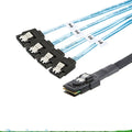 Straight head SAS server cable with coaxial connectors in 0.5m and 1m lengths