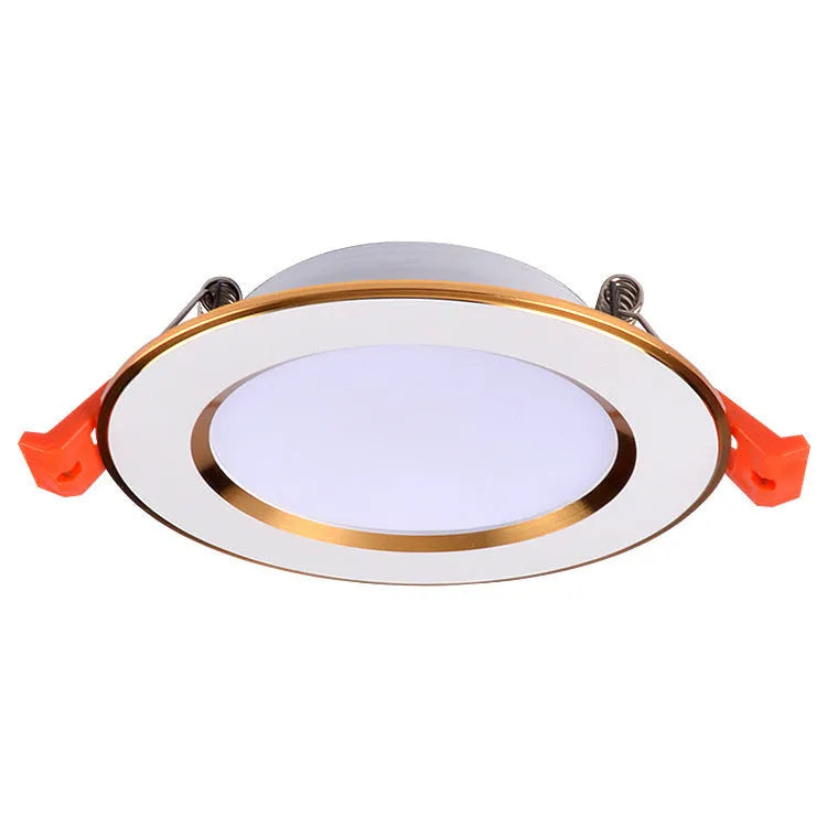 Aluminium straw hat style SMD LED recessed downlight ceiling spotlight