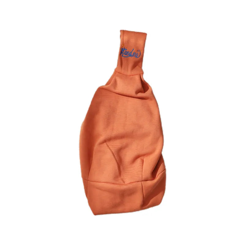 Convenient cotton breathable large capacity dog bag pet backpack in solid colour