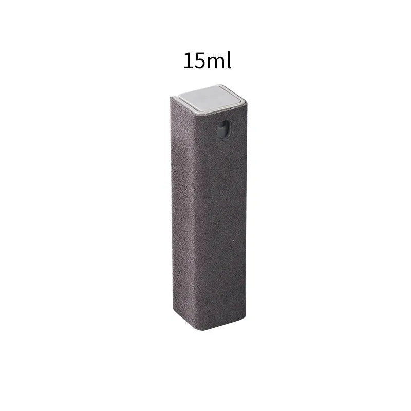 15ml phone screen cleaning spray bottle with flat protective case in multiple colour options