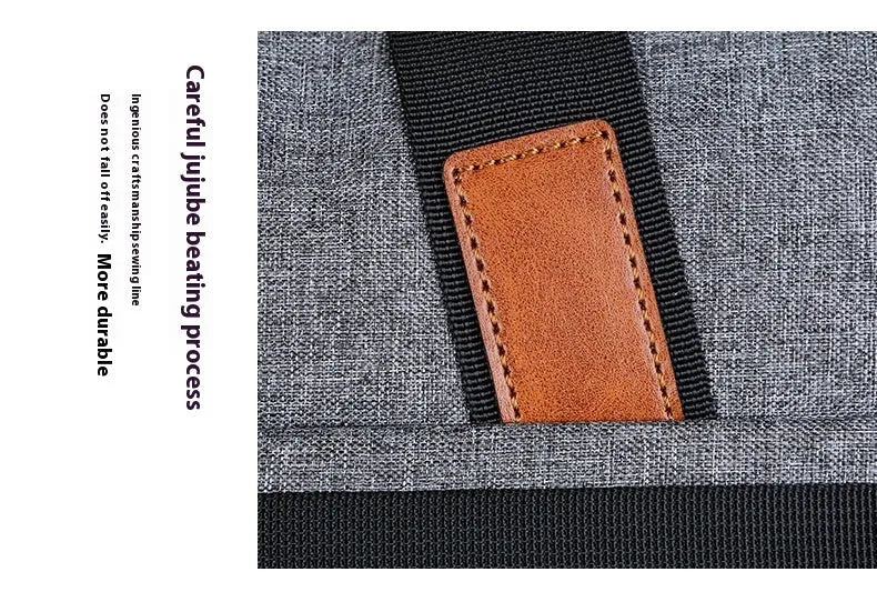 One-shoulder laptop bag in Oxford cloth, available in black, grey, pink, purple, and blue for 12 to 15.6 inch laptops.