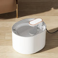 Automatic pet water fountain with USB cable, water pump, and filter element in Berlin blue colour