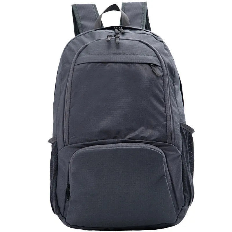 26 inch foldable waterproof backpack in Oxford cloth showing brick red colour option