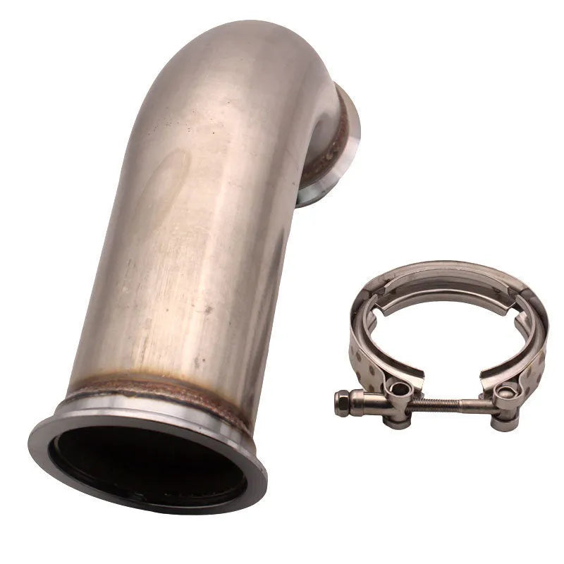 Stainless steel V-clamp pipe foot downpipe component for plumbing