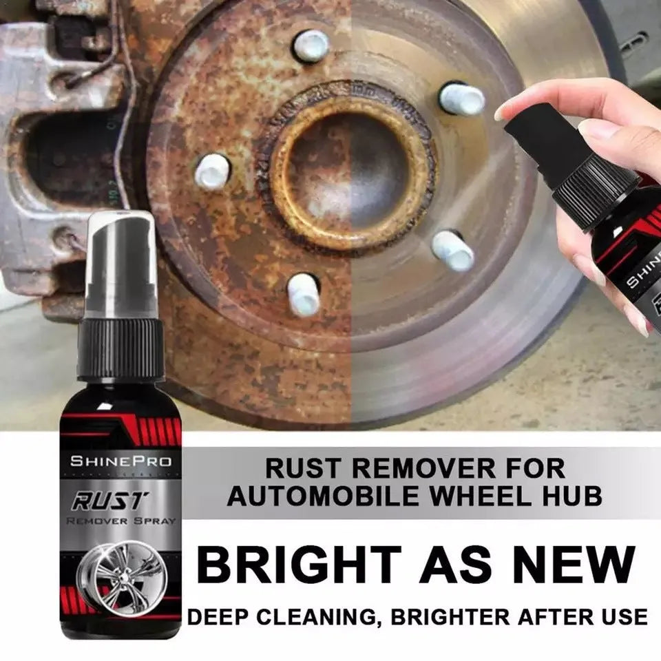 Car Rust Removal Spray 30ml bottle with nozzle, for automotive spot rust treatment on metal surfaces