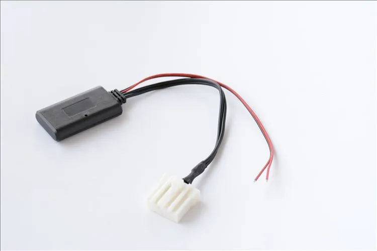 Black JieRui Bluetooth 5.0 audio adapter cable for Mazda 3, Mazda 6, and other compatible 2006+ models.