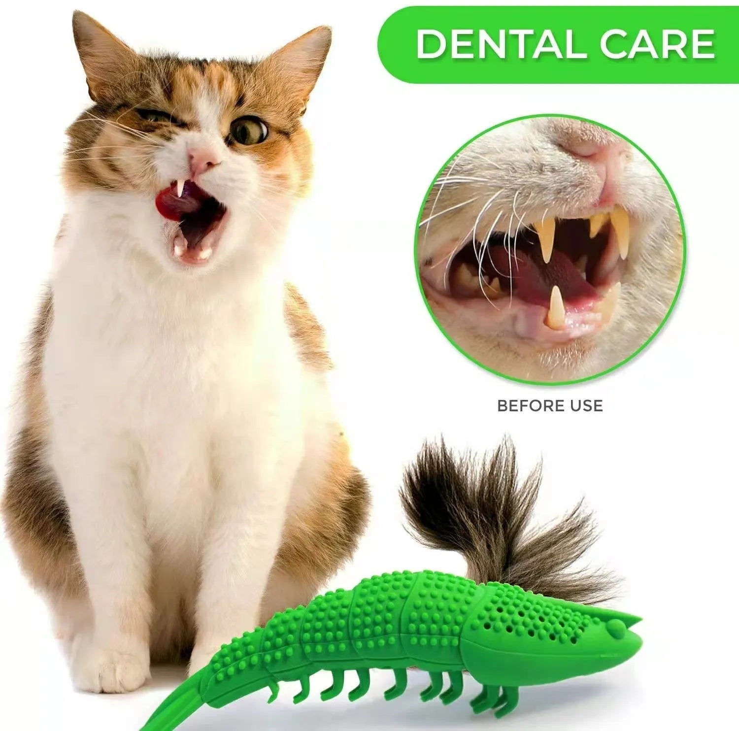 Blue hard rubber catnip toy with textured surface for feline teeth cleaning