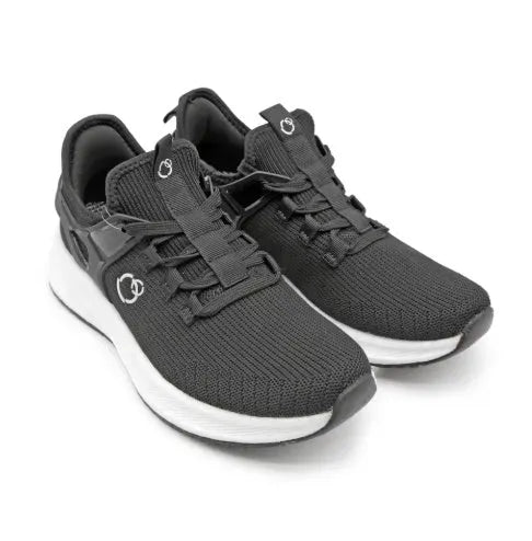 Grounded Conductive Sports Shoes in black with EVA anti-slip outsole and mesh upper