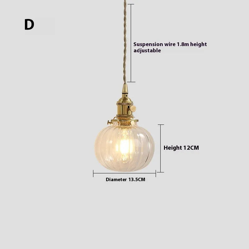American retro small pendant droplight in a selected colour with warm glow bulb.