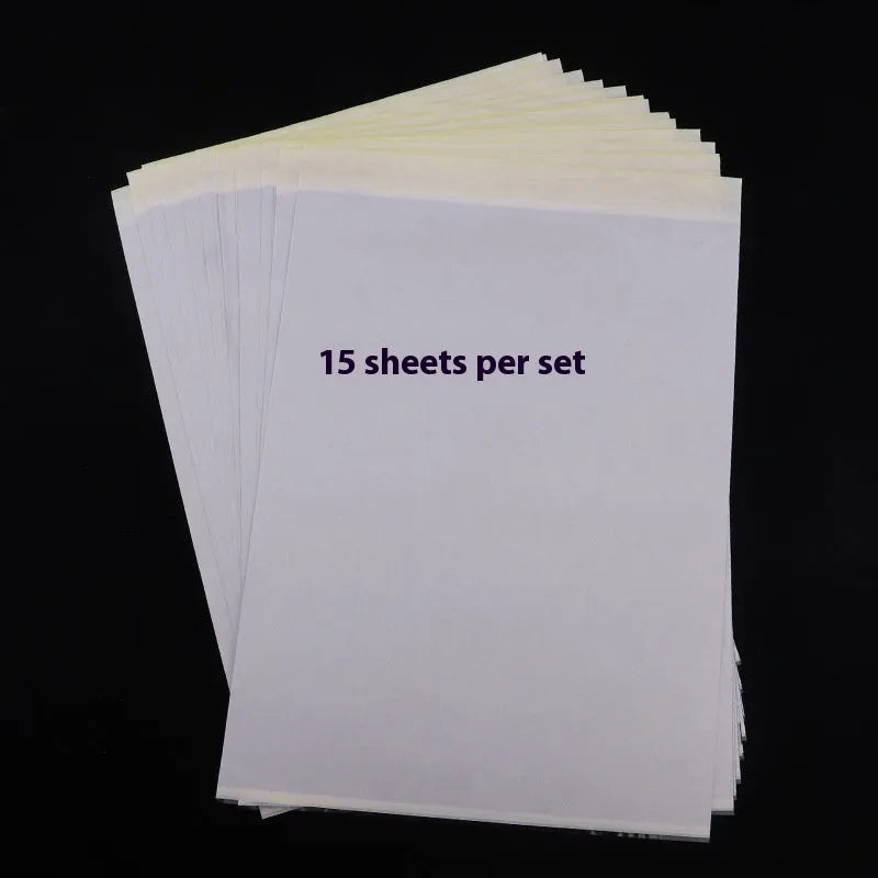Pack of A4 quadruple copy tattoo transfer paper with transfer paste gel for stencil creation.
