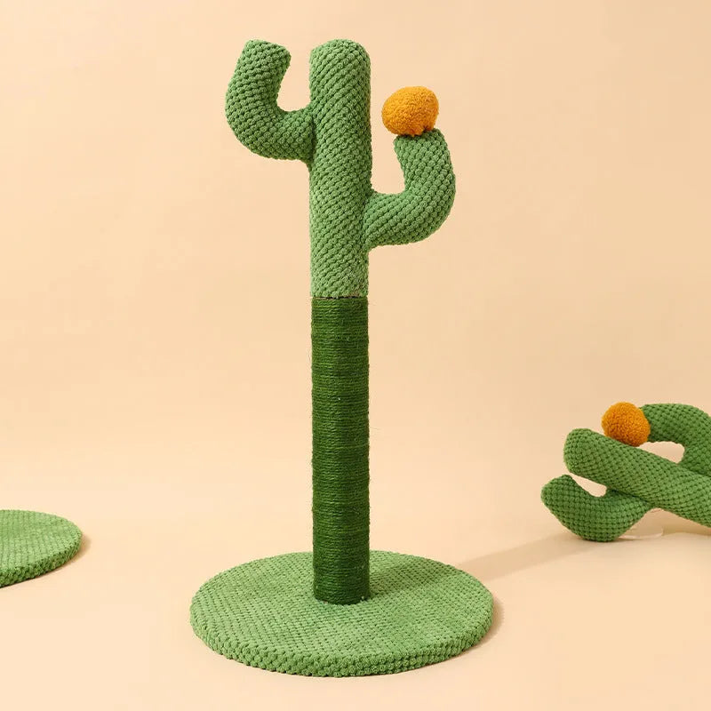Masson cactus-themed cat scratching pole and climbing frame toy for pets.