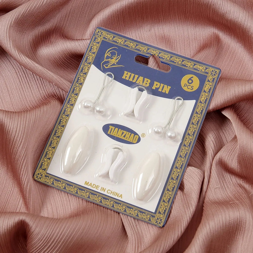 Oval plastic resin-drip scarf clip set in five colours, medium size 3.5x1.7cm
