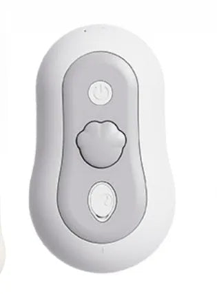 Rechargeable cat massage comb in beige yellow, blue, grey, or orange colours showing ABS silicone construction