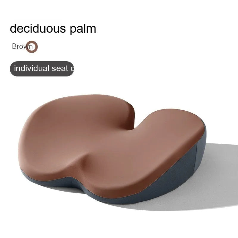 Flat style car seat cushion and lumbar support pad set in a choice of five colours.