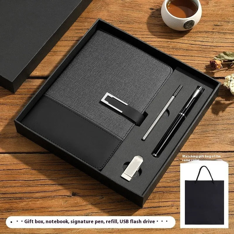 A5 notebook with pu leather cover in multiple colour options including brown, black, green, blue, and red.
