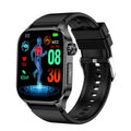 ET580 smart watch on a wrist displaying step count with black band, Bluetooth calling and health sensors highlighted
